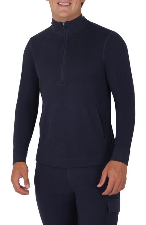 Silicon Tek Scuba Knit Half Zip Pullover