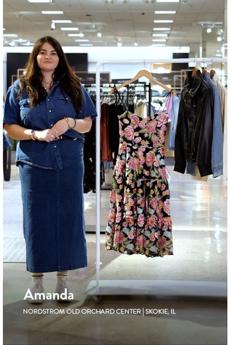 Dream Floral Embroidered Lace Midi Dress video
