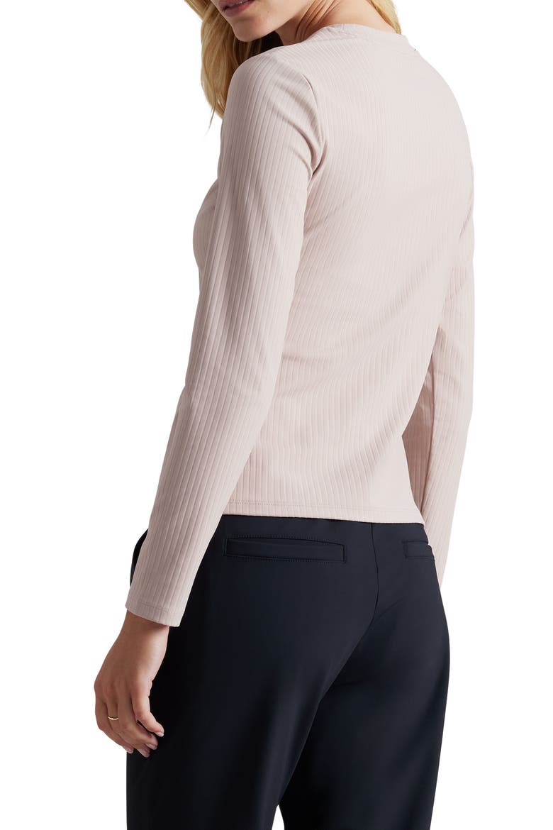 Modern Rib Long Sleeve Knit T-Shirt, Alternate, color, ROSE DUST