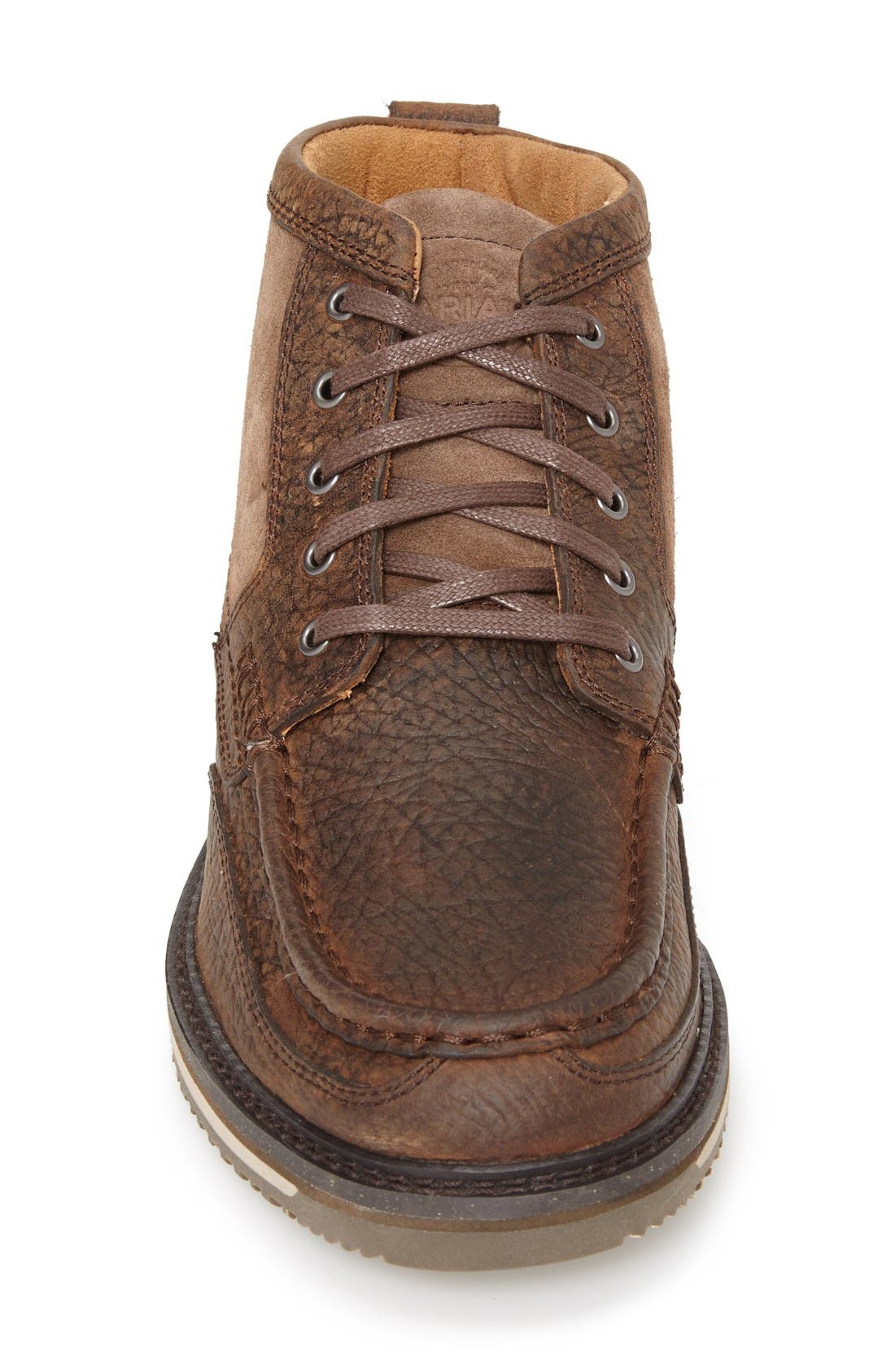 'Lookout' Moc Toe Boot, Alternate, color, BROWN