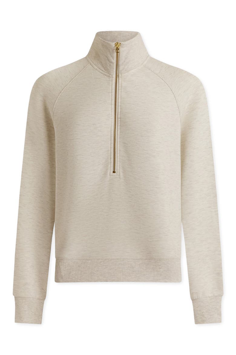 Selene Half Zip Sweatshirt, Alternate, color, IVORY MARL