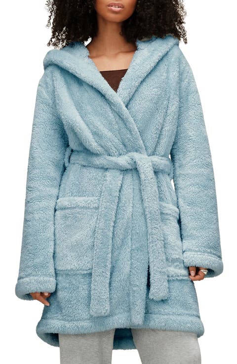Aarti Faux Shearling Hooded Robe