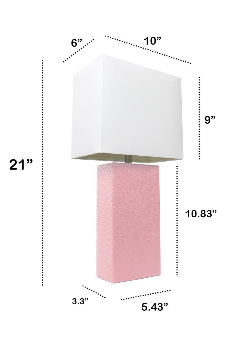 LALIA HOME Lexington Faux Leather Table Lamp, Alternate, color,