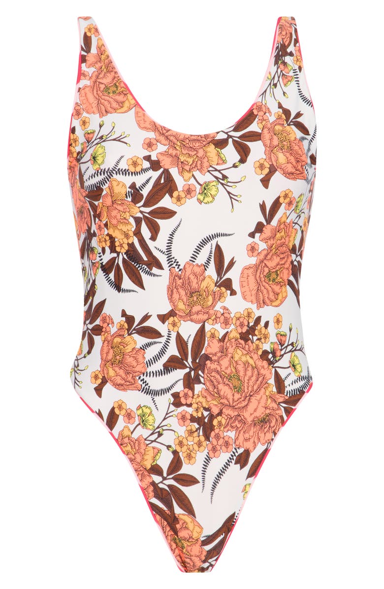 Maaji Claire Reversible One-Piece Swimsuit, Alternate, color, Red