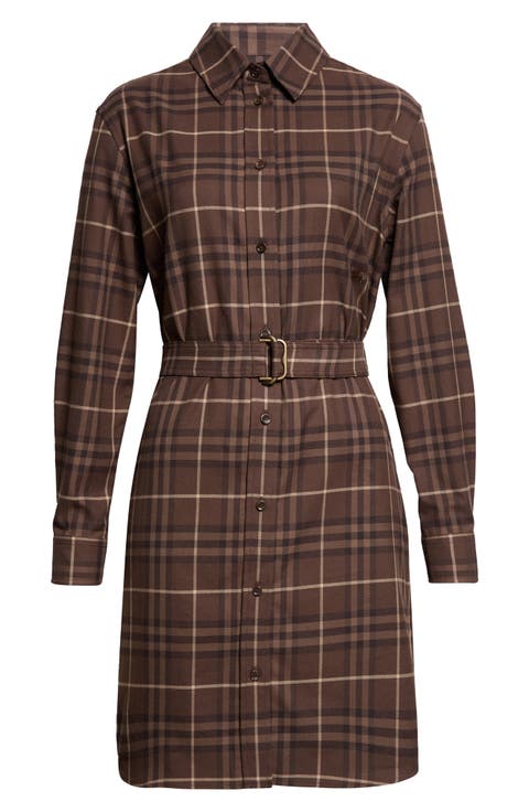 Fiora Check Shirtdress