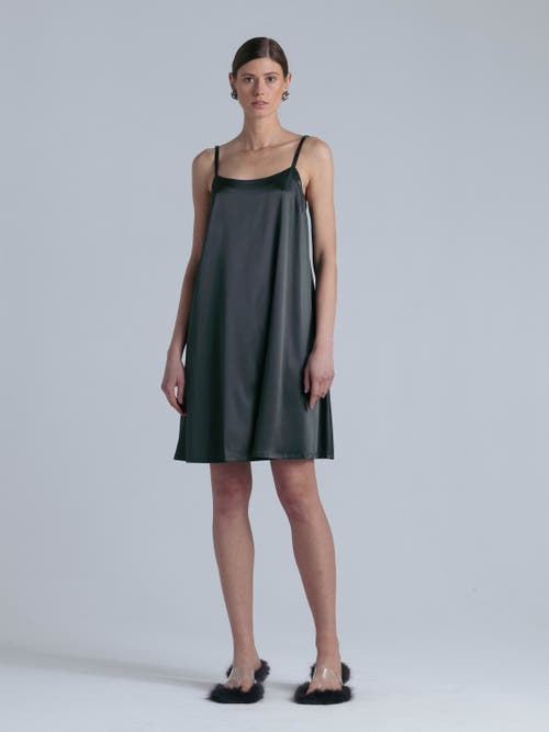 Alas Aphrodite Silk Midi Dress In Black