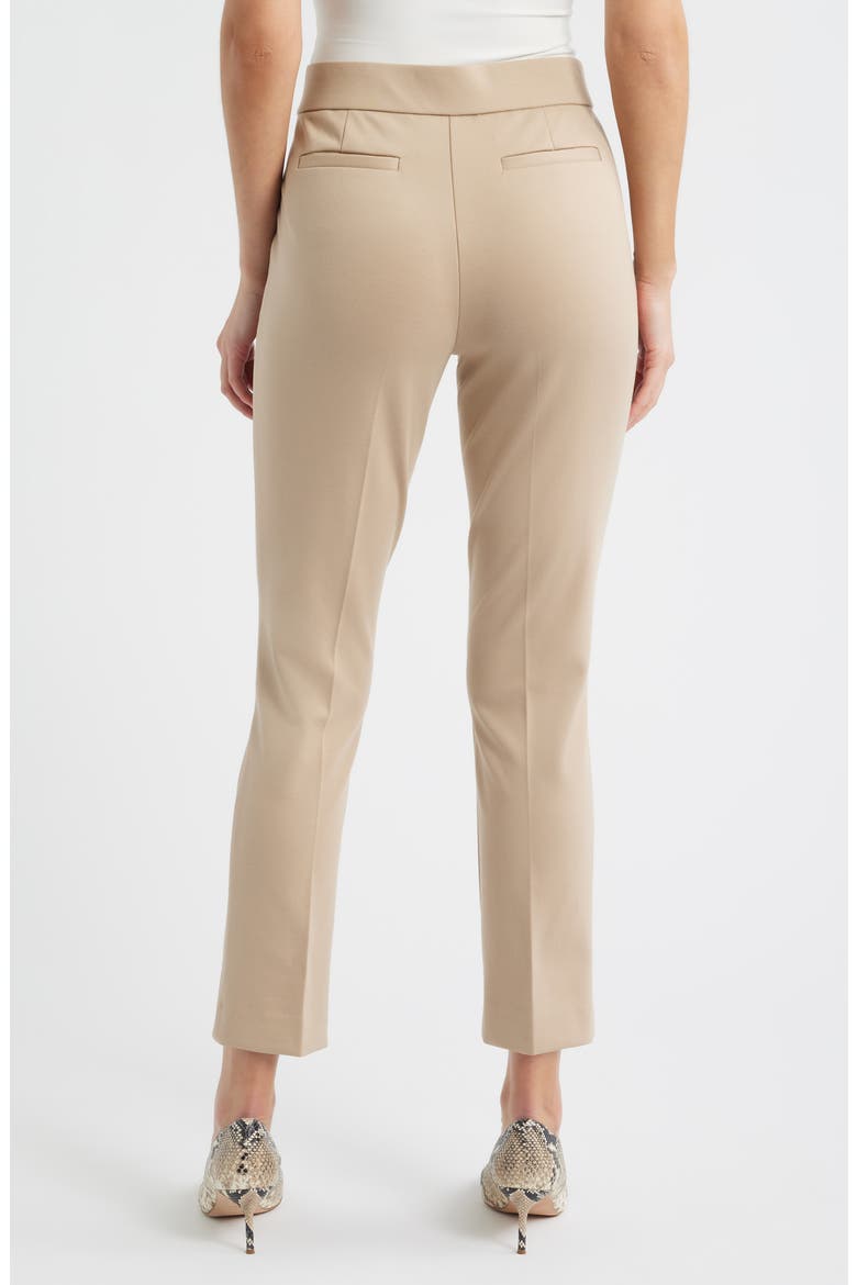 Straight Leg Pull-On Pants, Alternate, color, LATTE