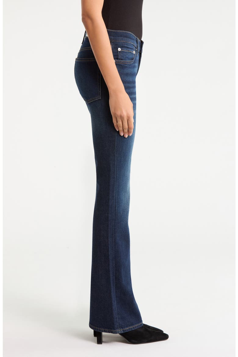 Low Rise Micro Bootcut Jeans, Alternate, color, BARELY WORN