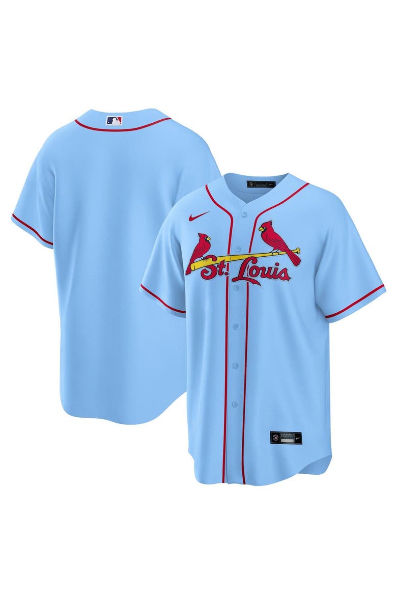 Men's Nike Light Blue St. Louis Cardinals Alternate Replica Team Jersey, Main, color, Light Blue