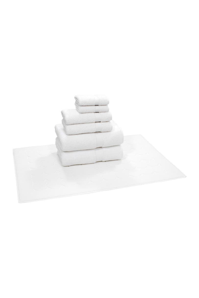 Sinemis Terry 7-Piece Towel Set - White, Alternate, color, WHITE