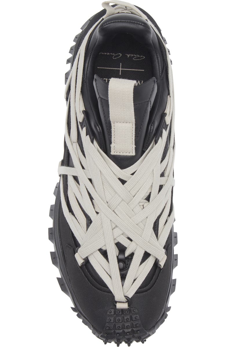 Moncler x Rick Owens Trailgrip Megalace Low Top Sneaker, Alternate, color, Black