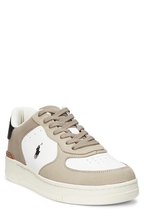 Polo Ralph Lauren Masters Court Sneaker In Neutral
