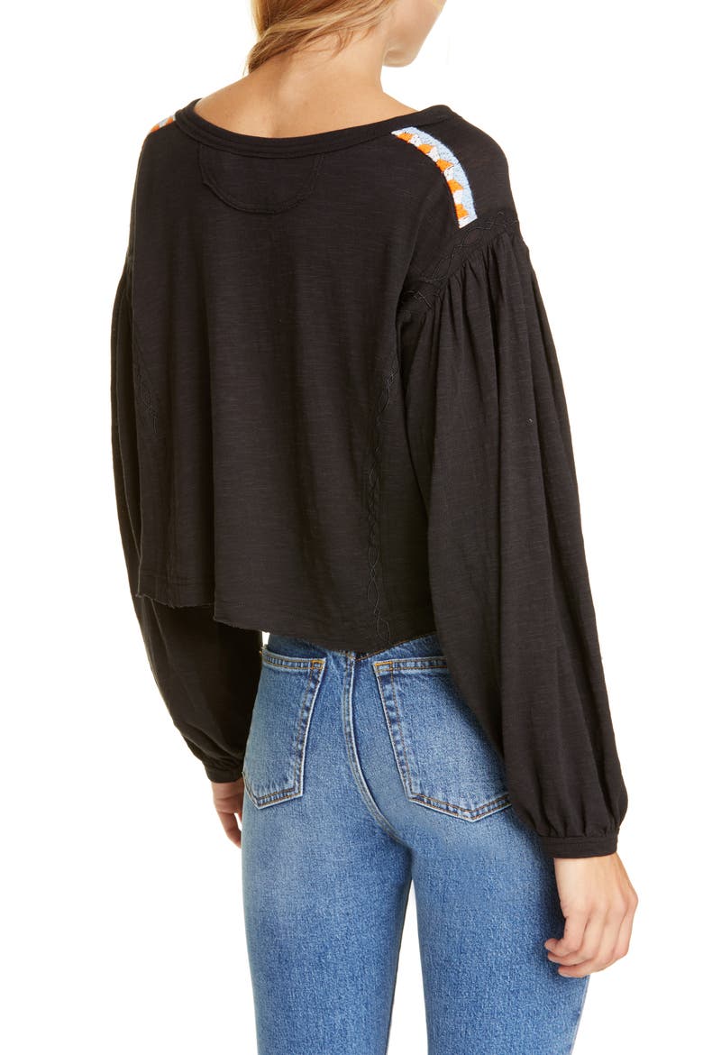 Hand Me Down Top, Alternate, color, BLACK