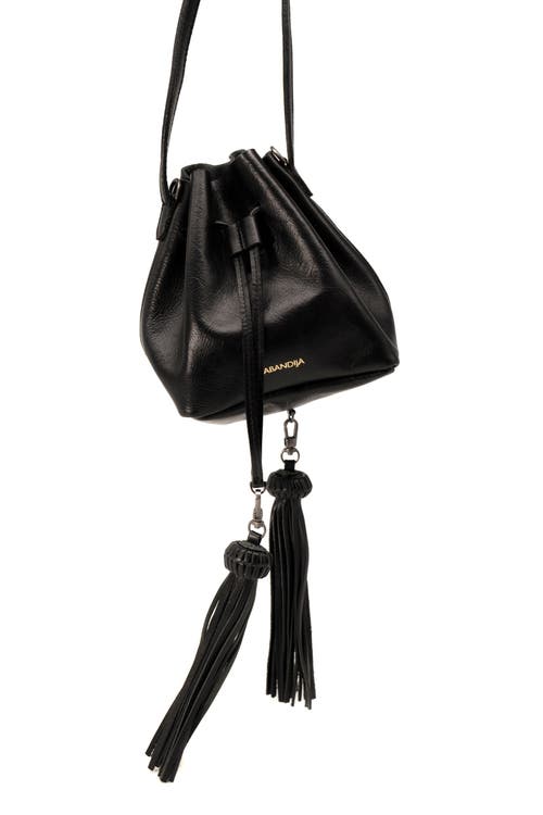 Sabandija Lechuza Leather Crossbody Bag In Black