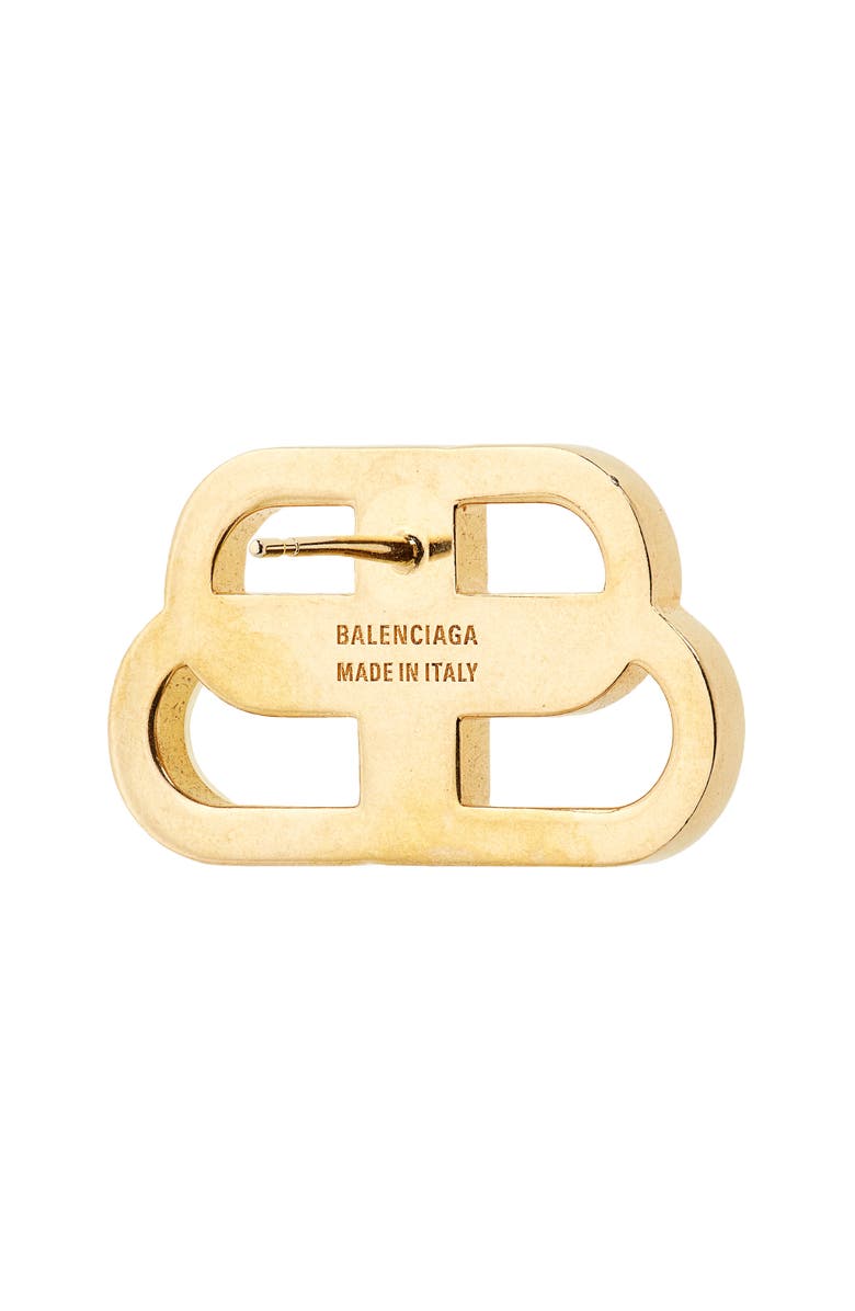Balenciaga Interlocking Logo Stud Earrings, Alternate, color, 