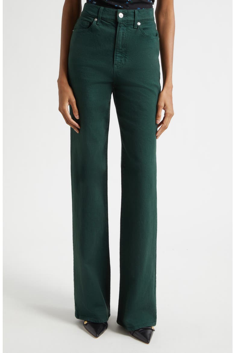 Crosbie Wide Leg Jeans, Main, color, PINE