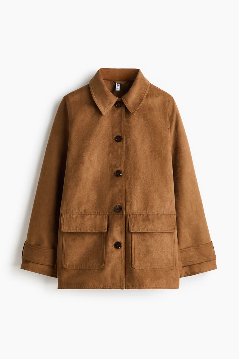Collared Jacket, Alternate, color, Dark beige