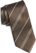 Canali Stripe Silk Tie