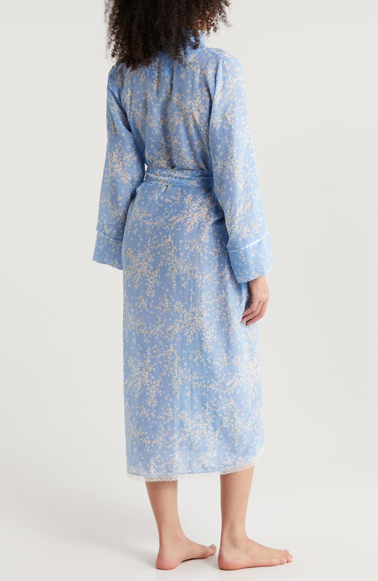 Papinelle Cheri Blossom Cotton & Silk Robe, Alternate, color,
