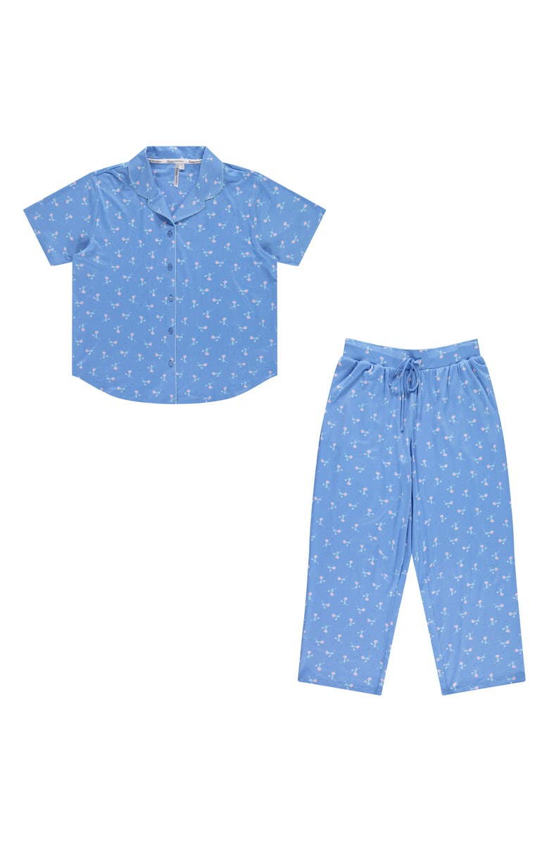Flora By Flora Nikrooz Gabbie Pajamas, Alternate, color, Denim