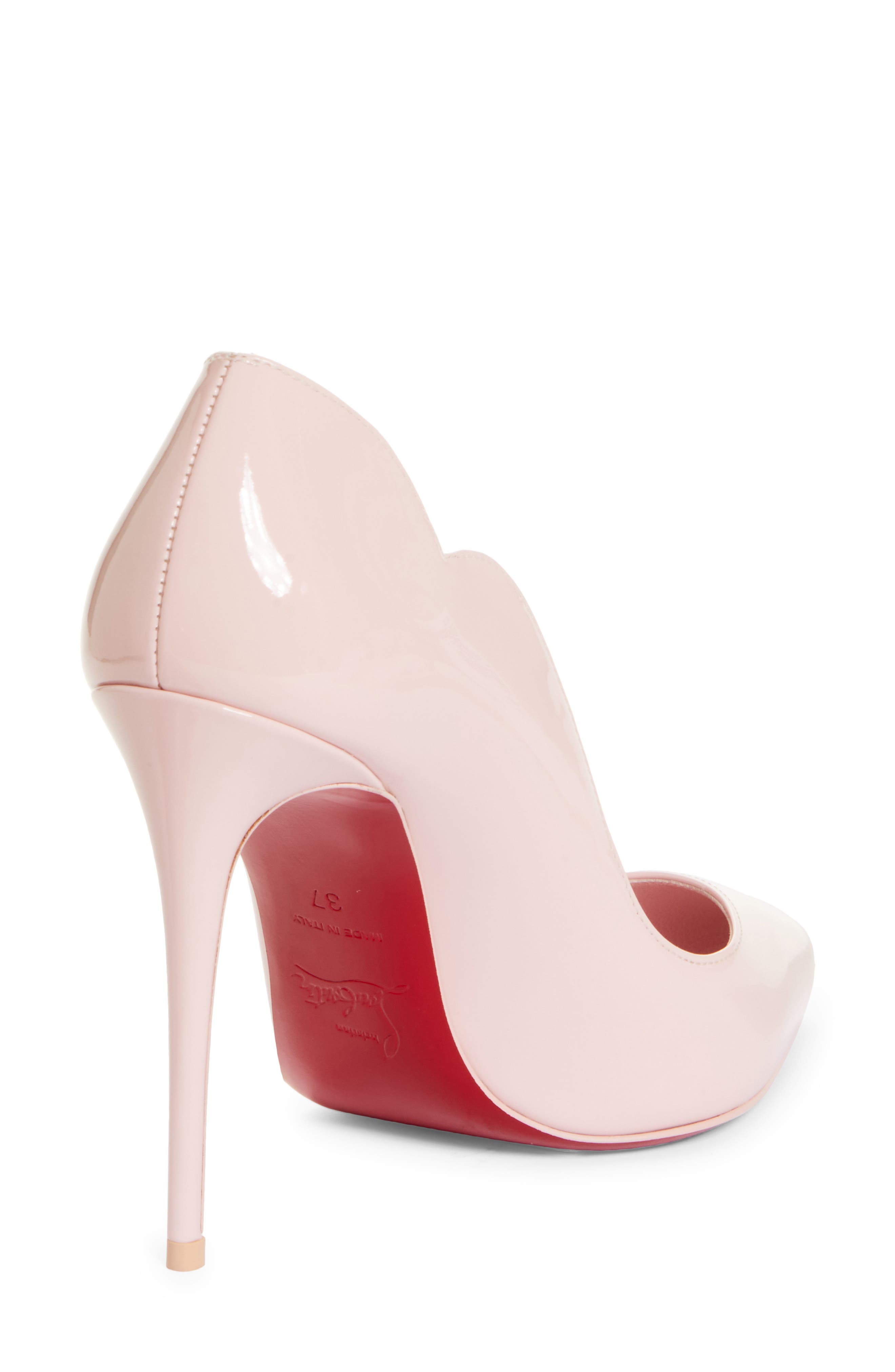 Hot Chick Scallop Pointed Toe Pump, Alternate, color, ROSY