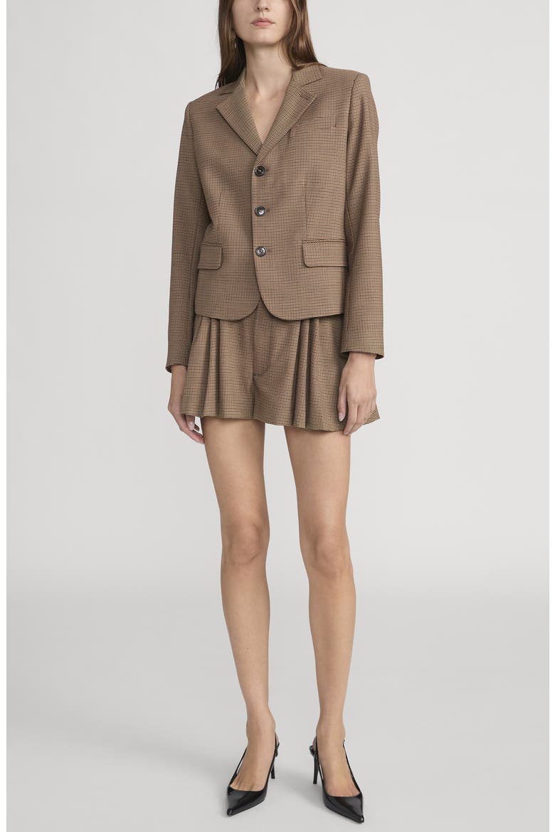 The Plaid Smart Blazer, Alternate, color, BROWN MULTI
