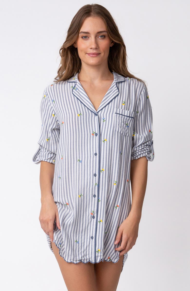 PJ Salvage Build Buttercup Long Sleeve Nightgown, Alternate, color, 