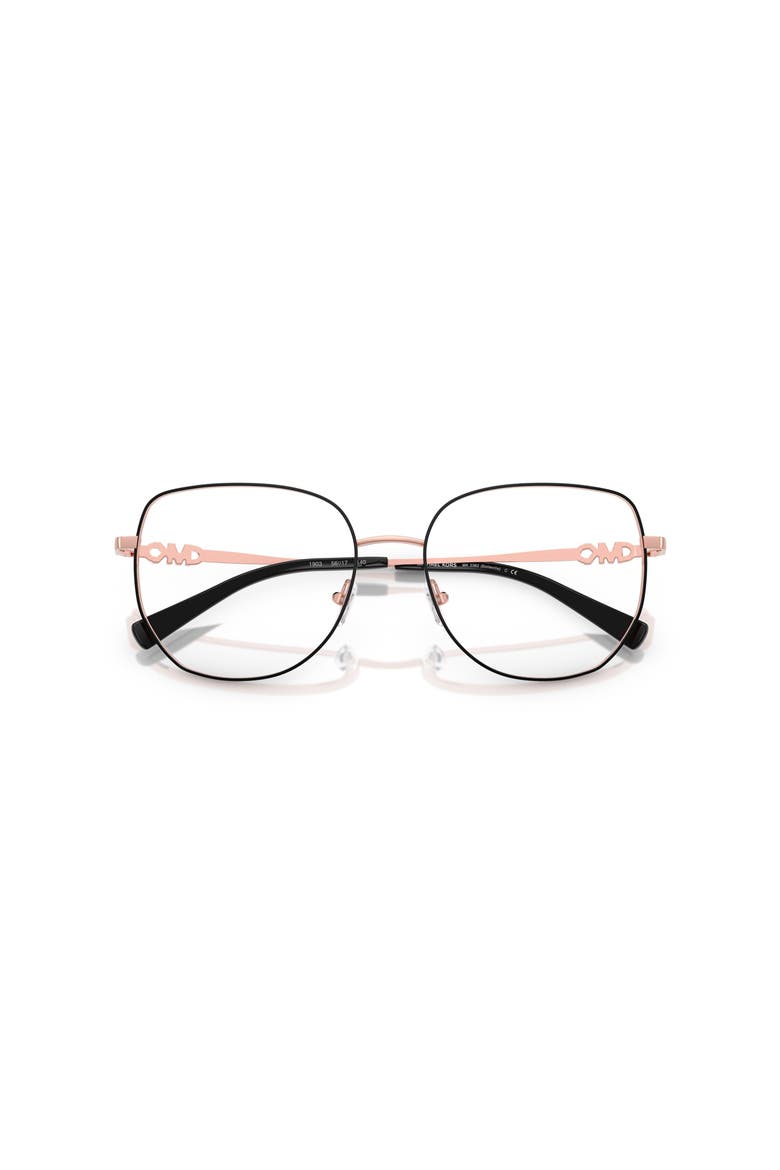 56mm Square optical glasses, Alternate, color, Black