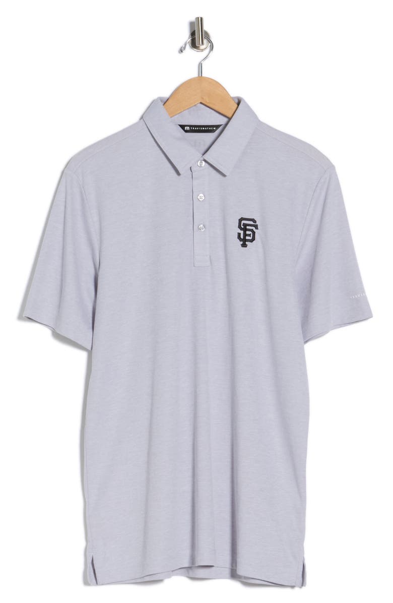 TravisMathew San Francisco Giants Playoff Pitch Polo, Alternate, color, Heather Grey