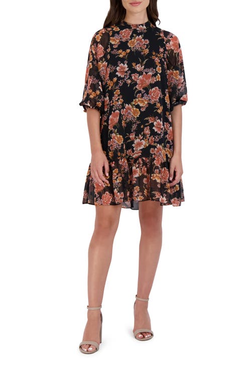 Floral Print Shift Dress