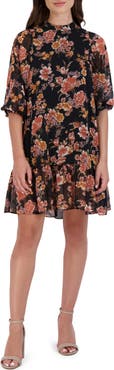 Julia Jordan Floral Print Shift Dress