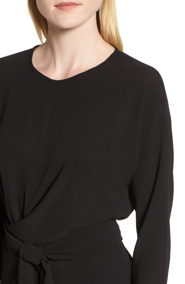 GIBSONLOOK Gibson Dolman Sleeve Tie Back Stretch Crepe Blouse, Alternate, color,