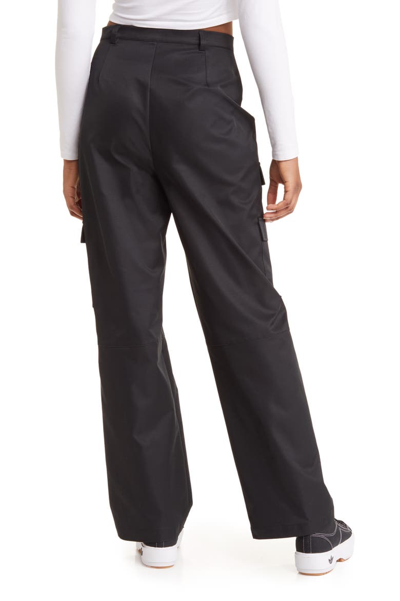 Double Pocket Cargo Pants, Alternate, color, BLACK JET