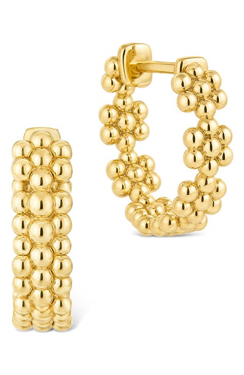 Beaded Luxe Hoop Earrings