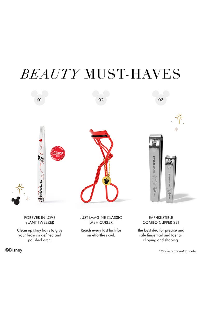 TWEEZERMAN Disney's Mickey Mouse and Minnie Mouse We Got Ears Slant Tweezer, Alternate, color, 