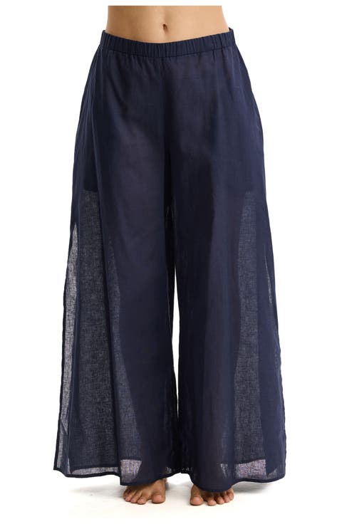 Linen Beach Pant Cover-Up