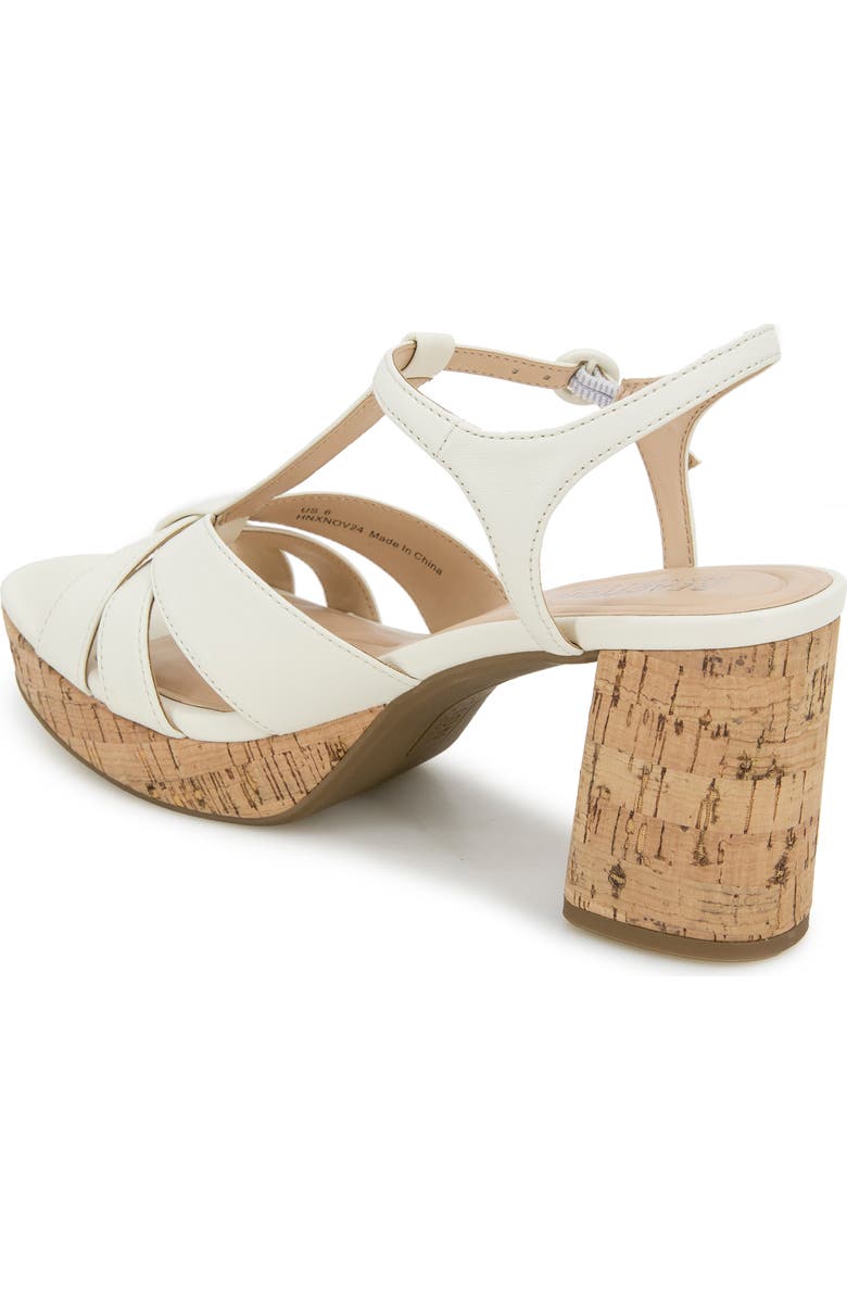 Reaction Kenneth Cole Reina T-Strap Platform Sandal, Alternate, color, Ecru