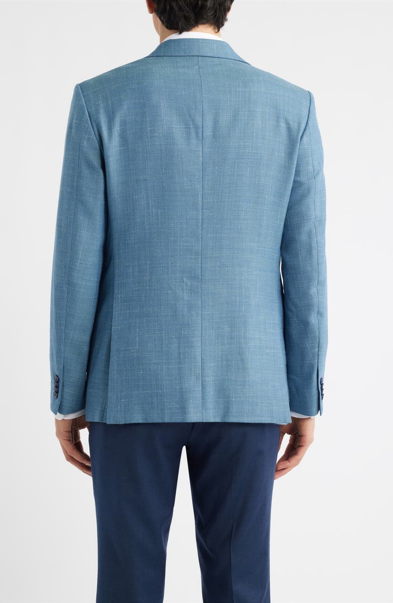 John Varvatos Star USA Bleecker Wool Blend Sport Coat, Alternate, color, Blue