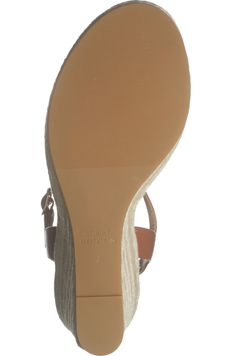 Stuart Weitzman Tia Wedge Sandal, Alternate, color, Saddle