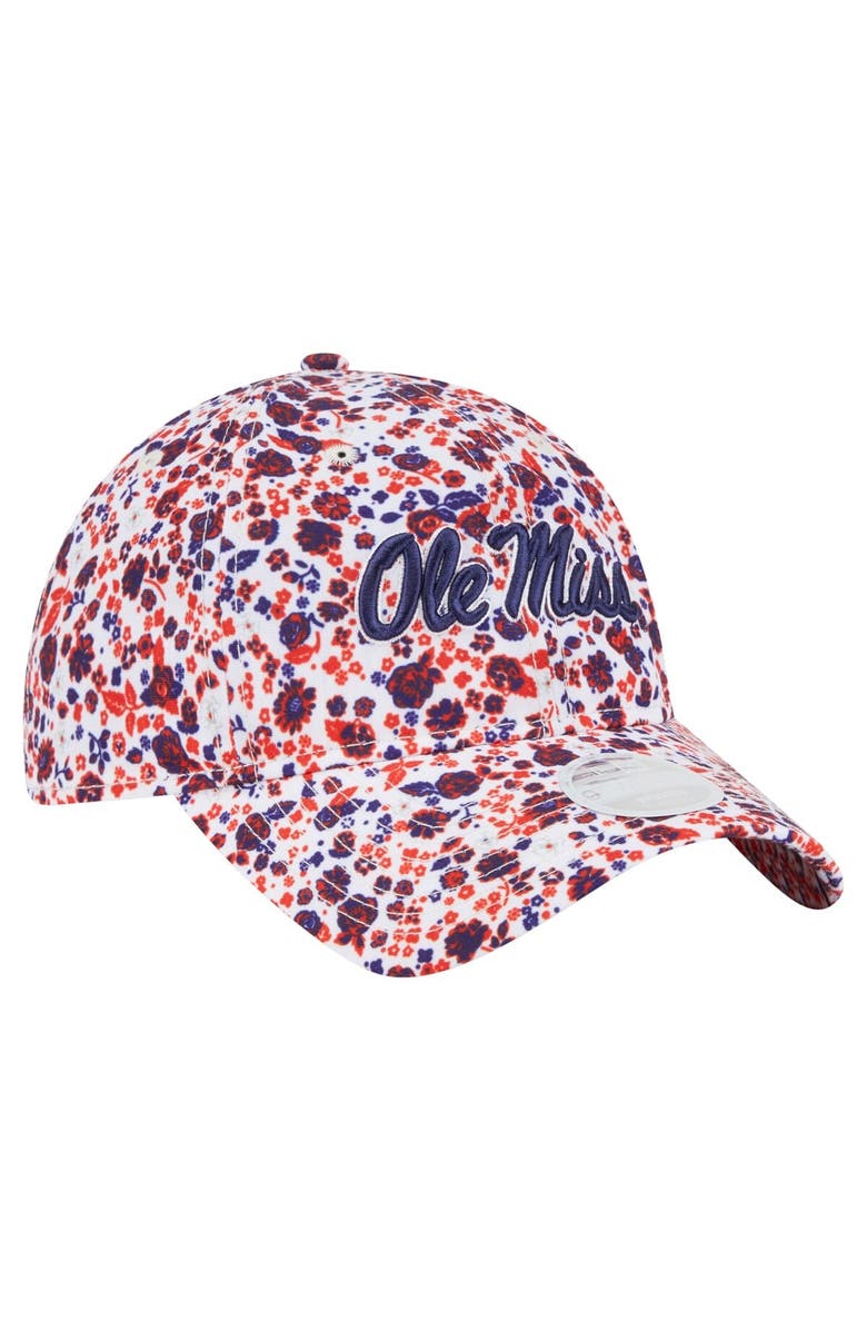 New Era Women's New Era  White Ole Miss Rebels Blooming 9TWENTY Adjustable Hat, Alternate, color, White