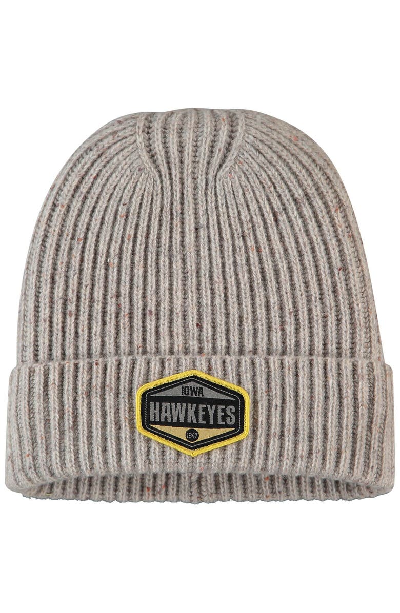 TOP OF THE WORLD Men's Top of the World Gray Iowa Hawkeyes Alp Cuffed Knit Hat, Main, color, Gray