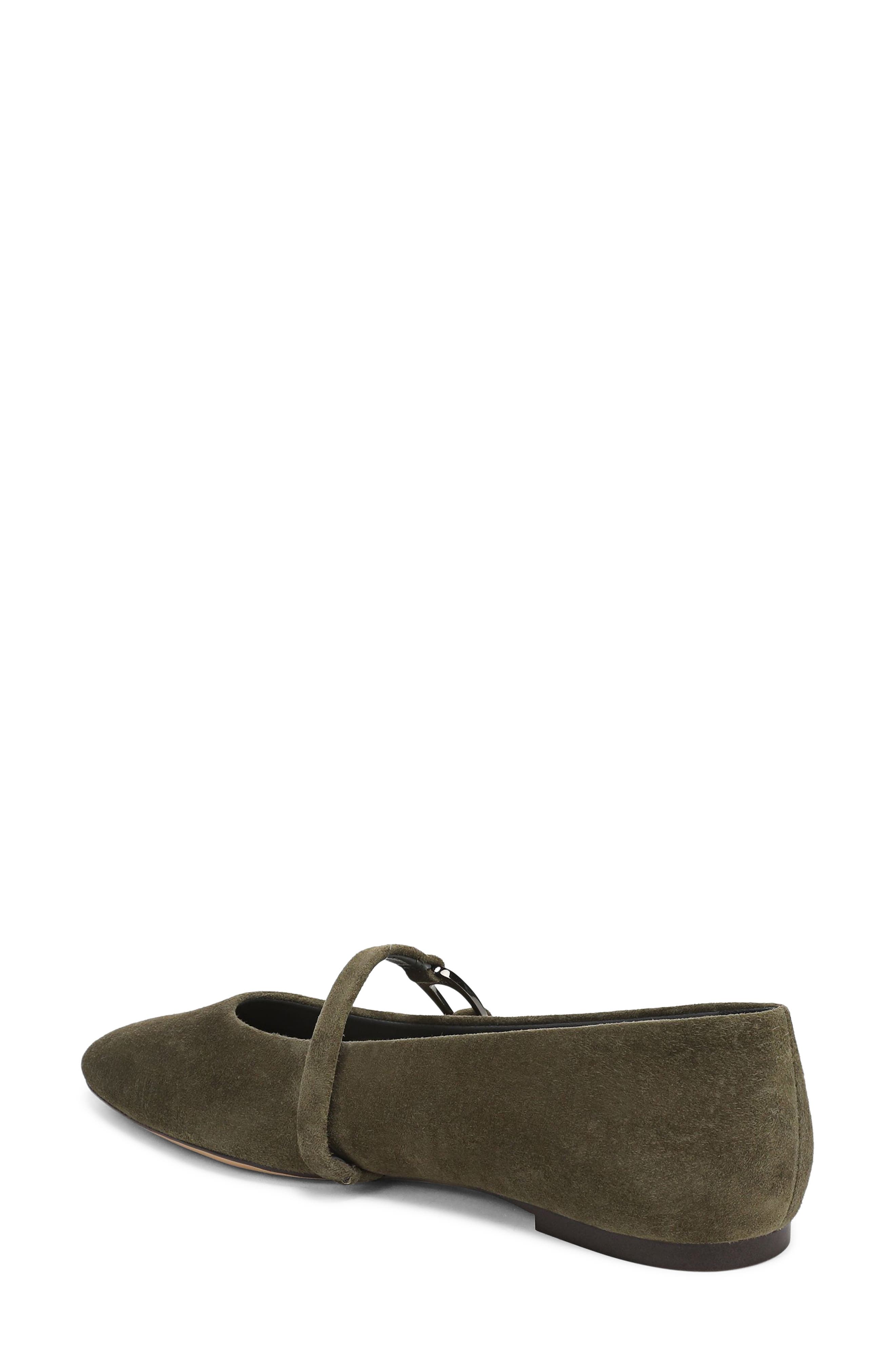 Rubina Flat, Alternate, color, GREEN LEATHER