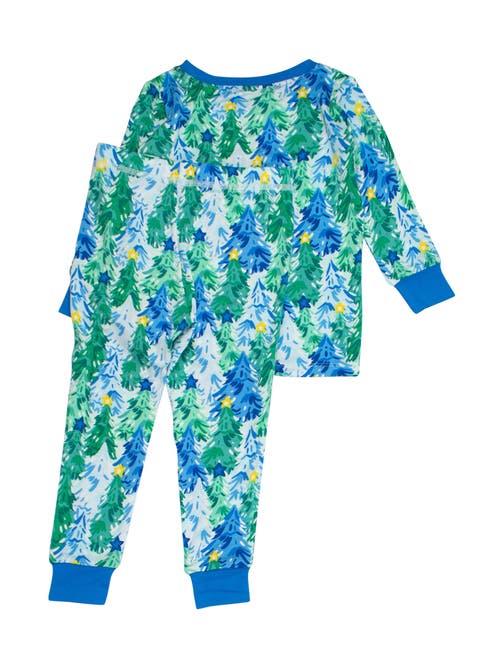 Rufflebutts Gender Inclusive Softsnooze Long Sleeve Pajama Set In Multi