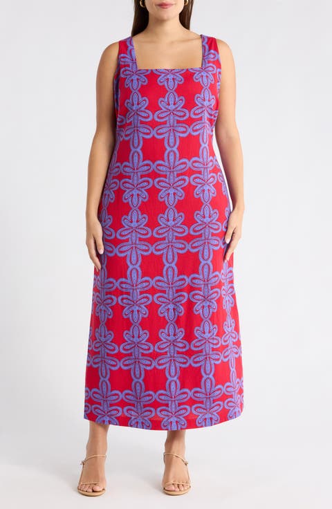 Rory Troy Abstract Maxi Dress (Plus)