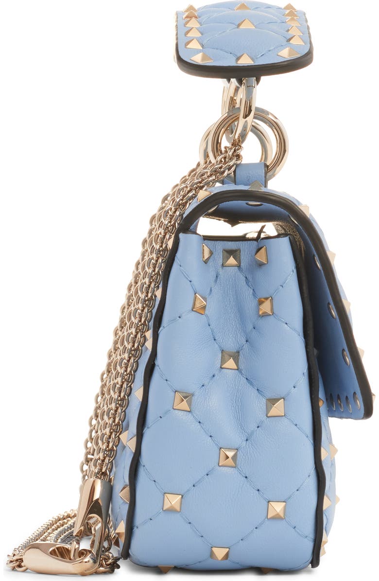 Valentino Garavani Small Rockstud Spike Leather Shoulder Bag, Alternate, color,