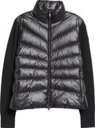 Moncler Quilted Down & Wool Knit Cardigan
