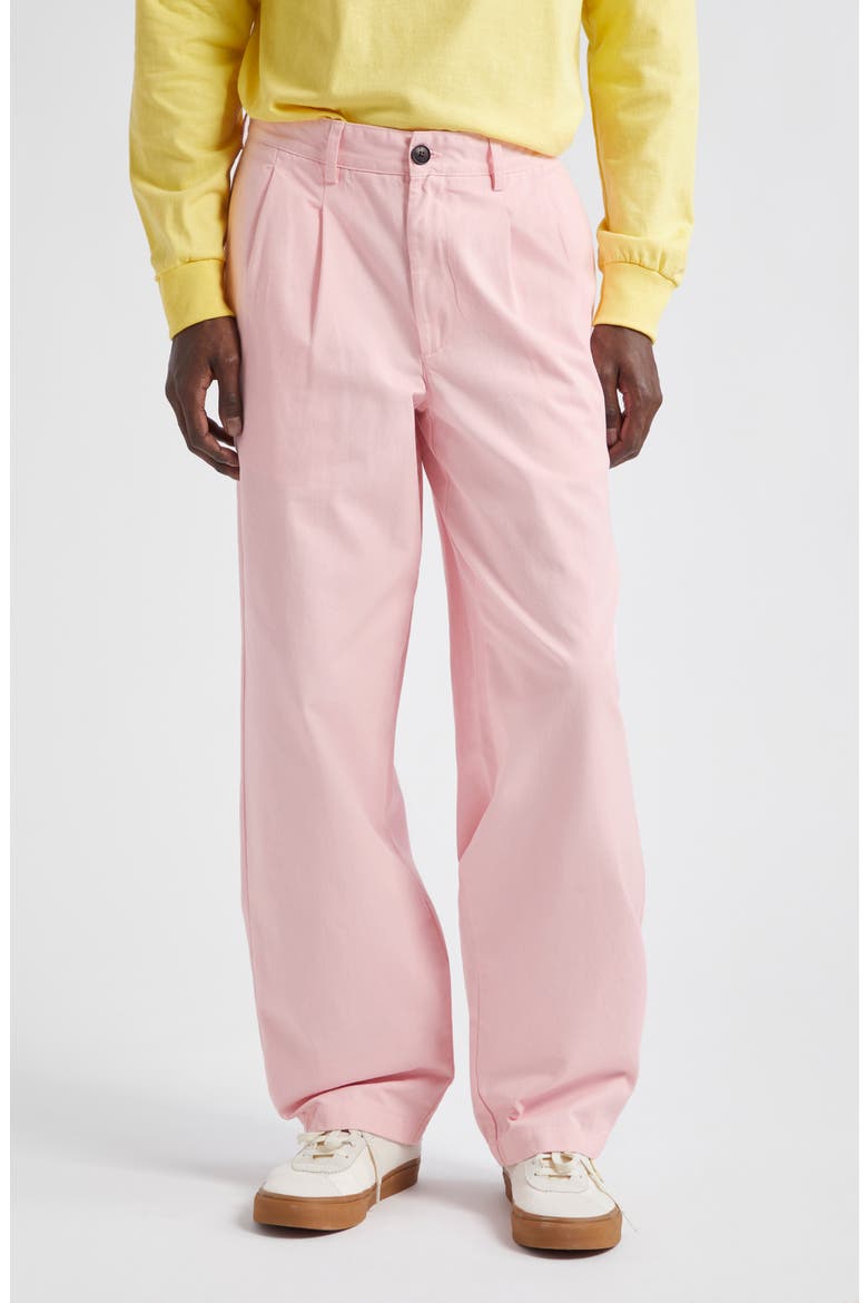 Noah Double Pleat Twill Pants (Men) | Nordstrom