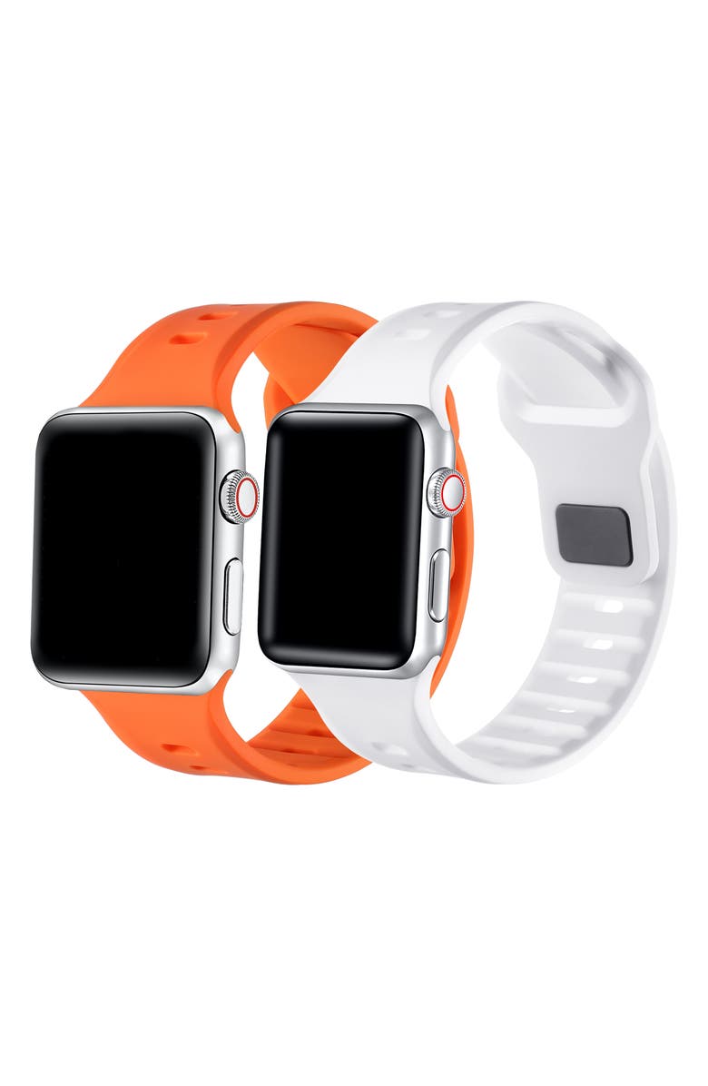 Posh Tech 2-Pack Assorted Premium Silicone Apple Watch<sup>®</sup> Watchbands, Alternate, color,