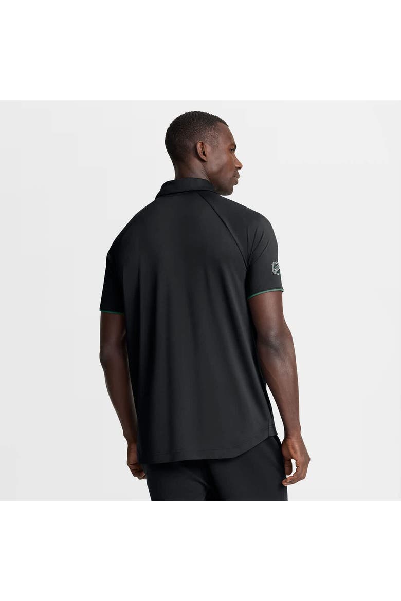 Men's Fanatics Black Minnesota Wild Authentic Pro Rink Raglan Polo, Alternate, color, Black