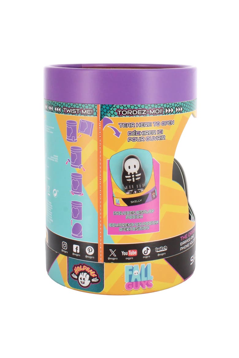 Holdems Fall Guys Skelly Earbud & Phone Holder, Alternate, color, Multicolored